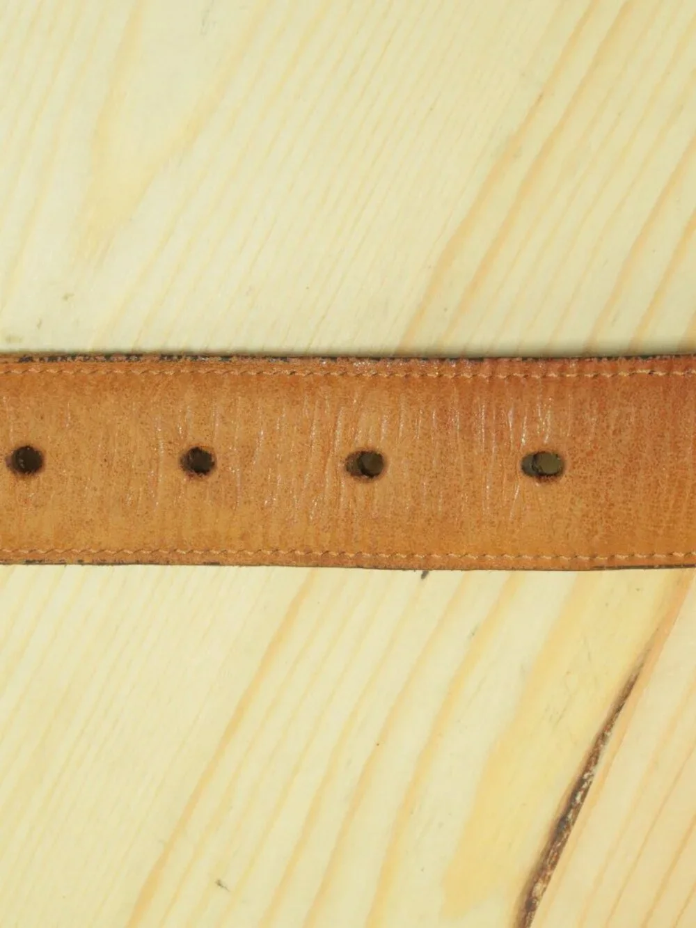 Vintage 80s Coach Glove Tanned Leather Dress Belt Mens 32 Brown Brass Buckle